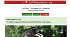 Desktop Screenshot of brainexperiments.com
